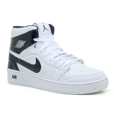 Tênis Bota Nike Air Jordan Branco Preto 